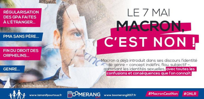 La Manif por tous pide que no se vote a Macron